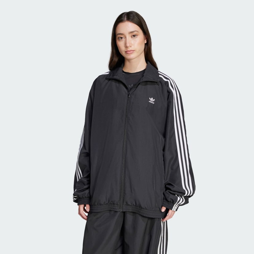 Вітровка adidas Performance Oversized Track Jacket чорний | JD3392