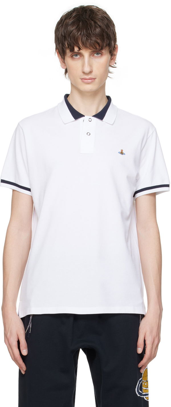 Сорочка поло Vivienne Westwood Classic Polo Tee білий | 2H01000I-J0009-