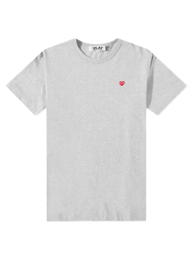 Футболка Comme des Garçons Play Small Red Heart Tee Сірий | P1T306-1