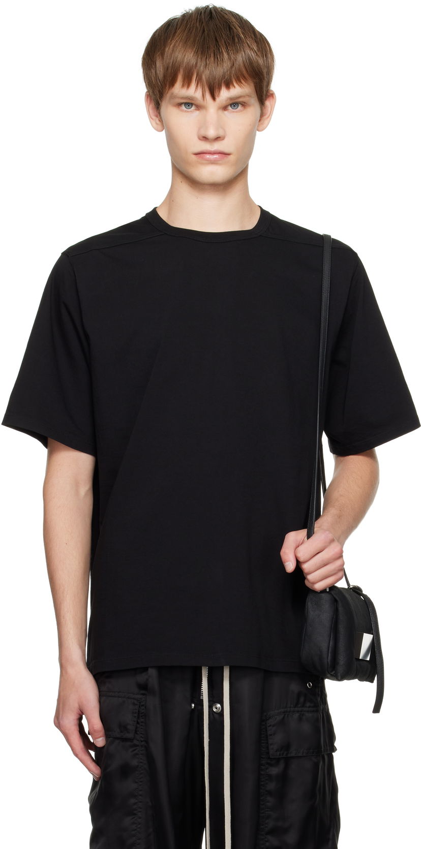 Футболка Rick Owens Rick Owens Concordians Brad T-Shirt чорний | RU02E1232 JA