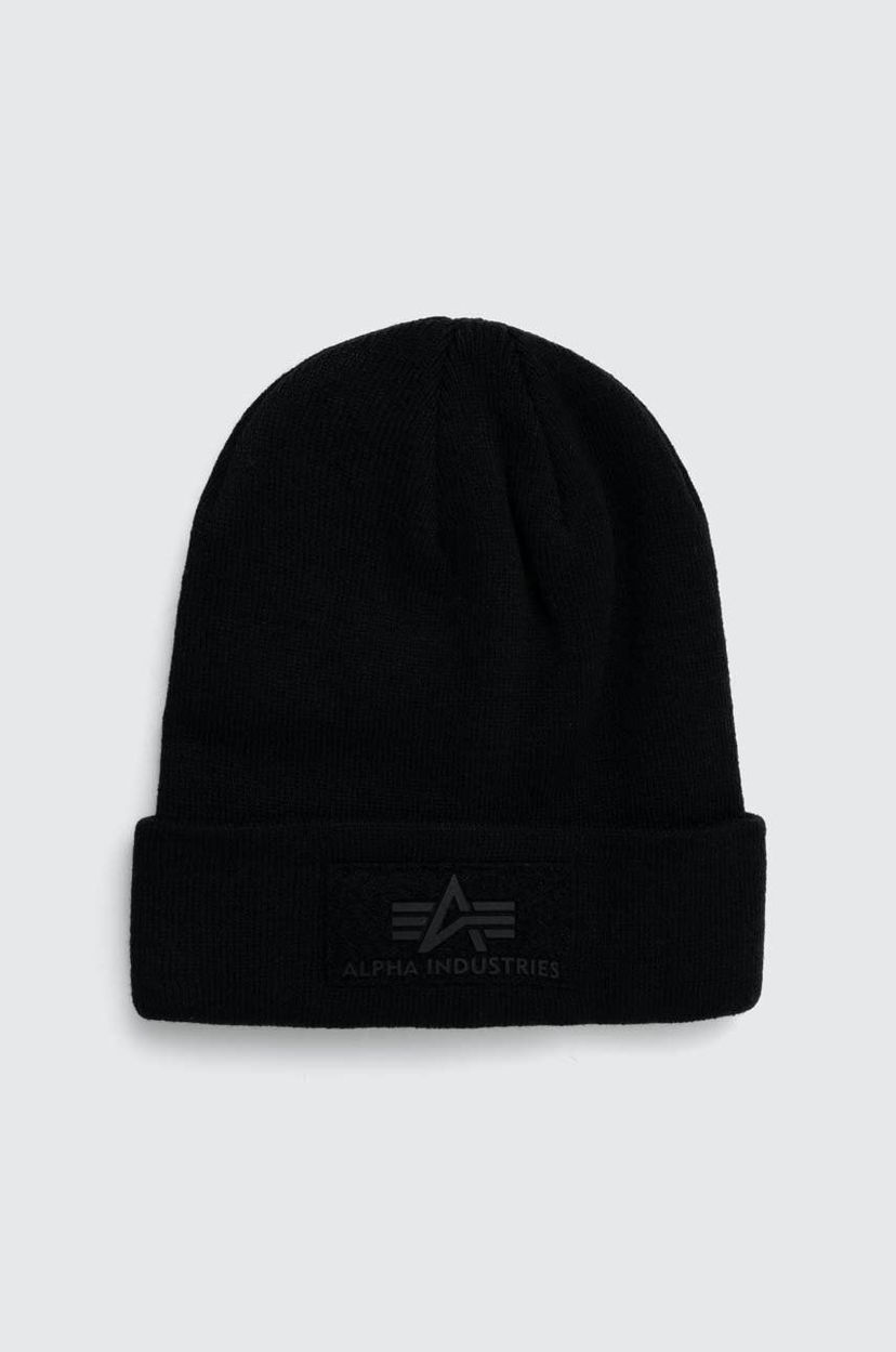 Шапка Alpha Industries Beanie чорний | 118943.03