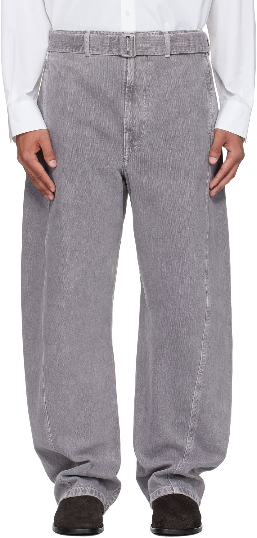 Джинси LEMAIRE Lemaire Twisted Belted Jeans Сірий | PA326 LD1062
