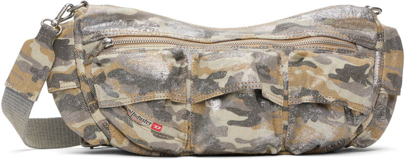 Сумка Diesel Multi-Pocket Crossbody Bag бежевий | X10280-P8082-T2037