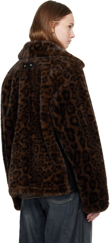 Куртка Andersson Bell Andersson Bell Leopard Fur Duffle Jacket Коричневий | awa735u, 2