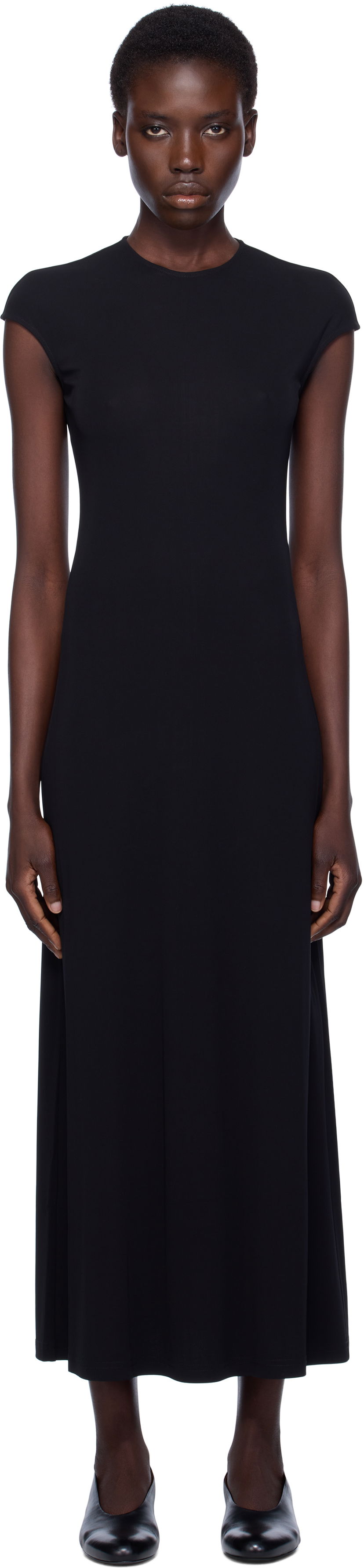 плаття TOTEME TOTEME Everyday Midi Dress чорний | 252-WRD0188-FB0162