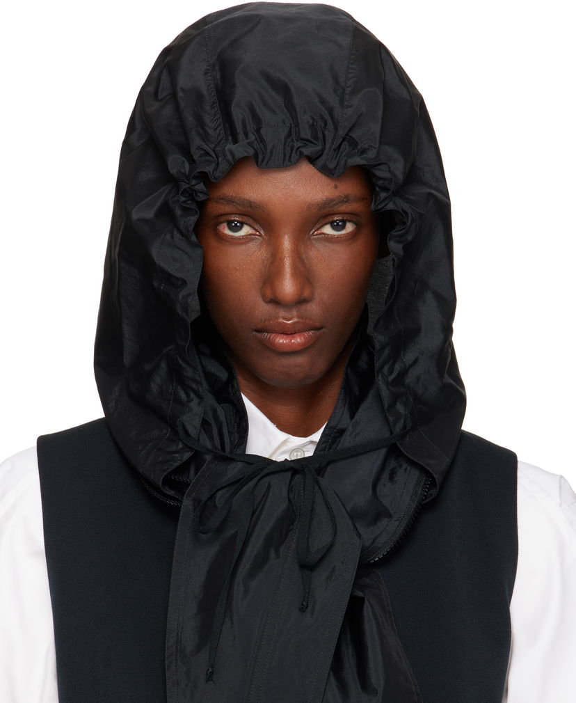 Шарф Maison Margiela Maison Margiela Hooded Neck Scarf чорний | S51TH0092 M35350