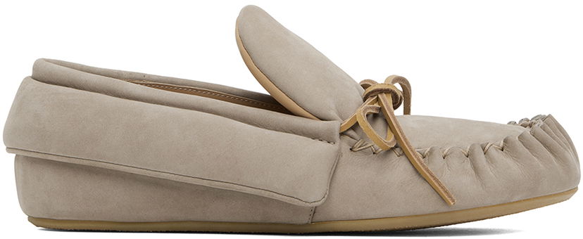 Кросівки та взуття JW Anderson JW Anderson Suede Moc Loafers Сірий | ANW42212A