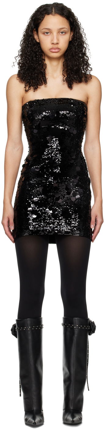 плаття GUIZIO Guizio Sequin Mini Dress чорний | R24409W020