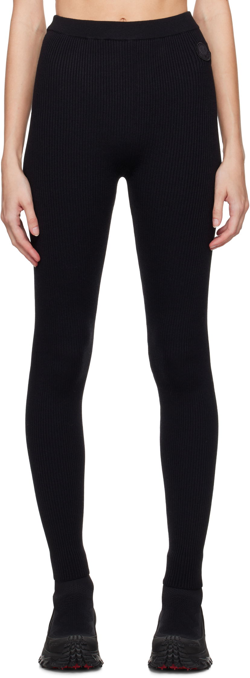Легінси Moncler Two-Pack Rib-Knit Leggings чорний | J20939G00005M1259