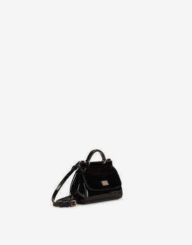 Сумочка Dolce & Gabbana Dolce & Gabbana Mini Sicily Patent Leather Bag чорний | EB0003A106780999, 1