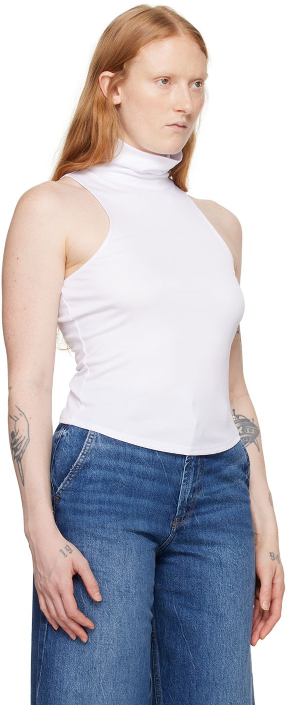 Безрукавка Anine Bing Jennie Sleeveless Turtleneck Tank Top білий | A-08-0407-100, 1