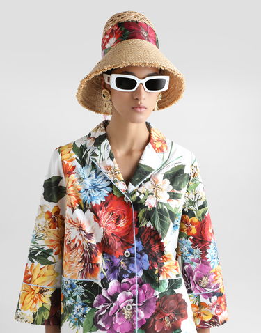 Сорочка Dolce & Gabbana Dolce & Gabbana Flower-Bouquet Print Poplin Shirt білий | F5T65THS5TRHA5PC, 3