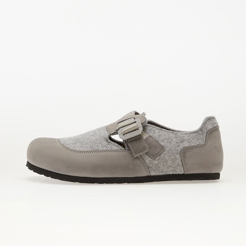 Кросівки та взуття Birkenstock London Nova Felt Leather/ Textile/ Felt Stone Coin Сірий | 1030175