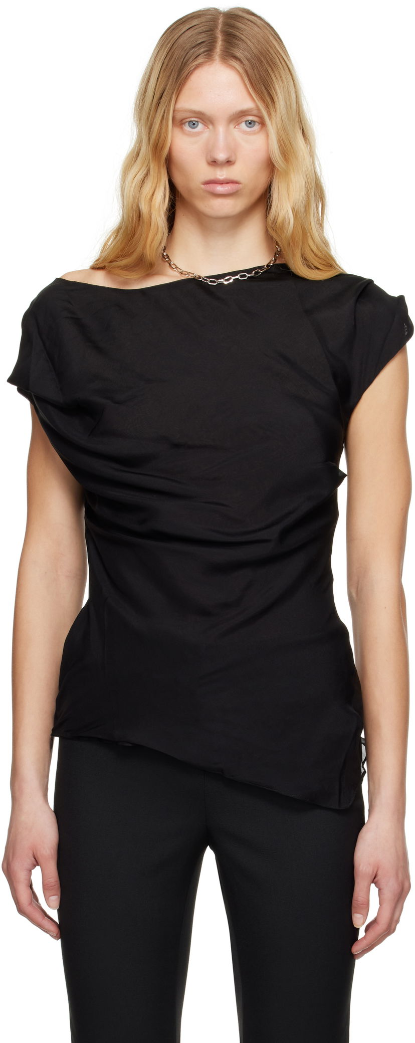 Безрукавка Entire Studios Twist Blouse чорний | ESW-S25-8006-RA
