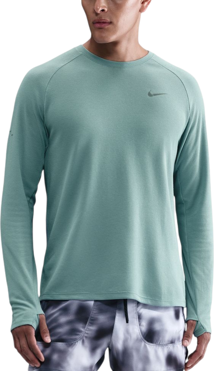 Світшоти Nike Stride Textured Long-Sleeve Running Top with Thumbholes Бірюзовий | hv2705-017, 0