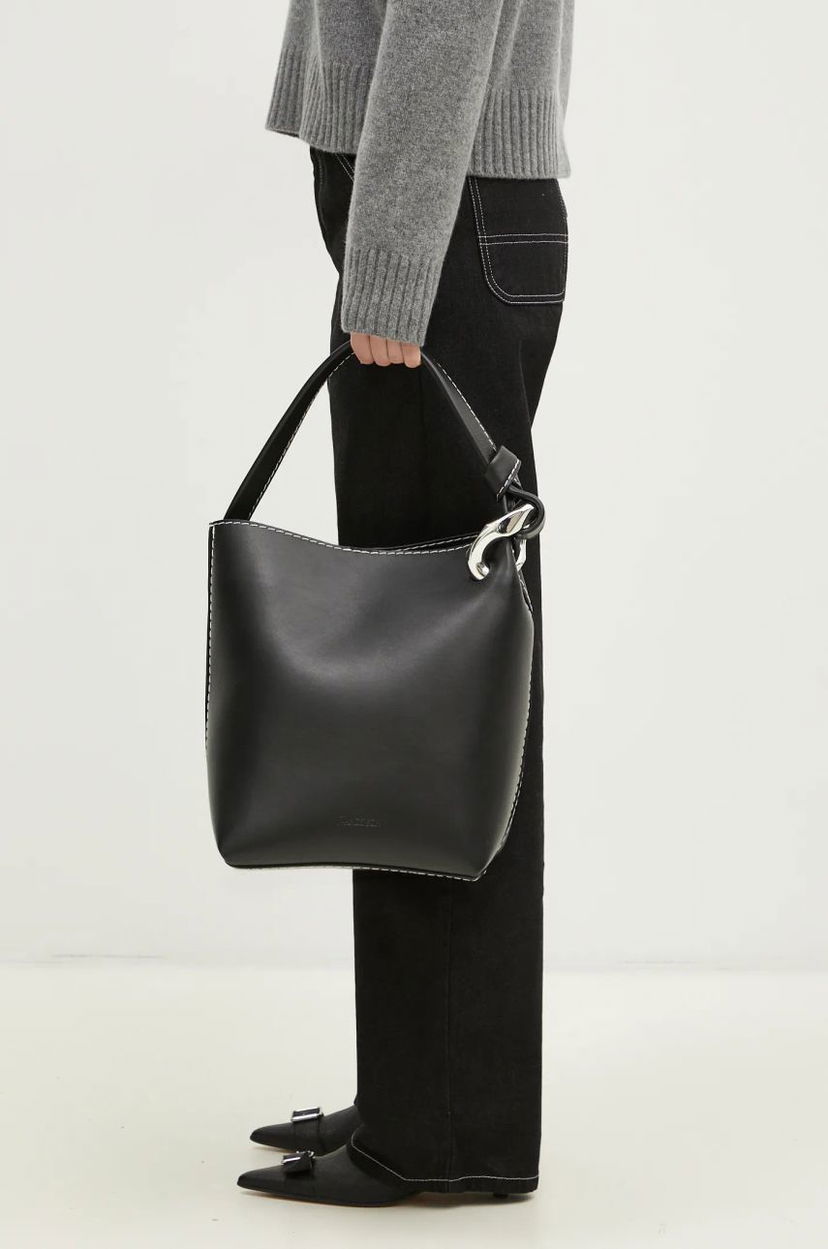 сумка-тоут JW Anderson JW Anderson The Jwa Corner Bucket Bag чорний | HB0685.LA0232.999