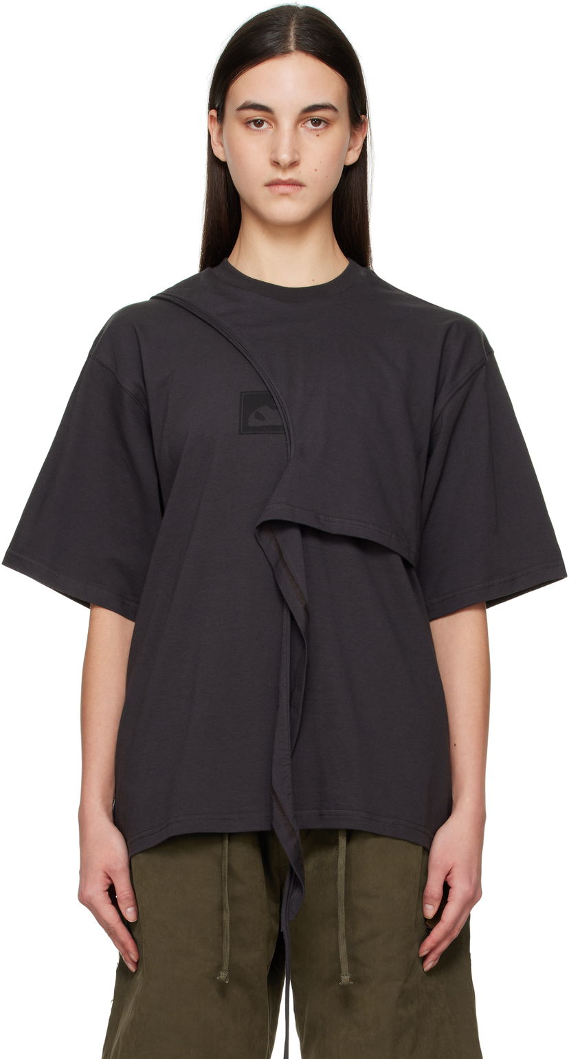 Футболка Ottolinger Ottolinger Wrap T-Shirt чорний | 11510251501