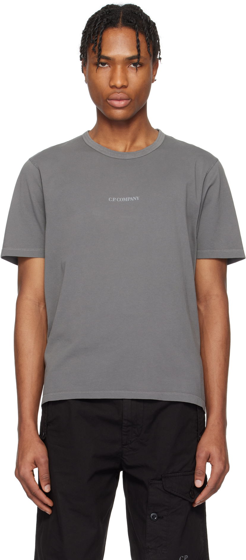 Футболка C.P. Company C.P. Company Resist Dyed Jersey T-Shirt Сірий | 18CMTS085A-005431R