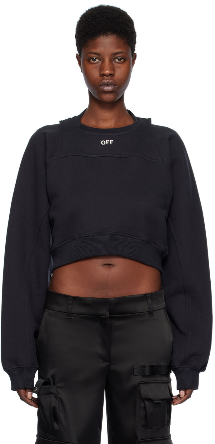 Світшоти Off-White Black 'Off' Stamp Sweatshirt чорний | OWBA071C99FLE0011001