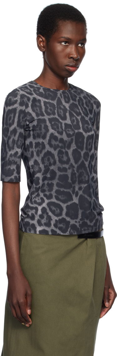 Футболка Stella McCartney Stella McCartney Leopard Print T-Shirt чорний | 6J04113SQA08, 1