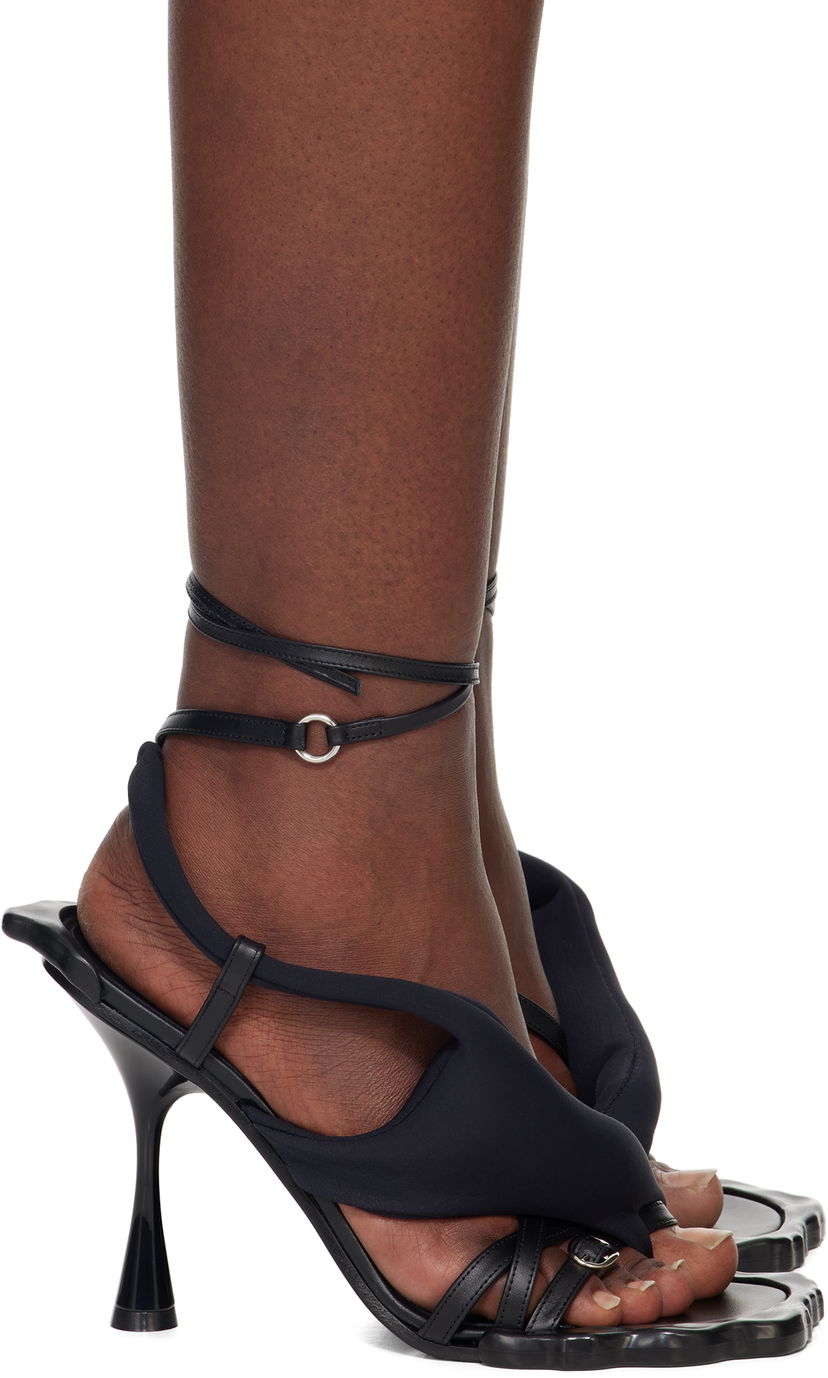 Догляд за взуттям Ottolinger Ottolinger Flower Heeled Sandals чорний | 13190013102