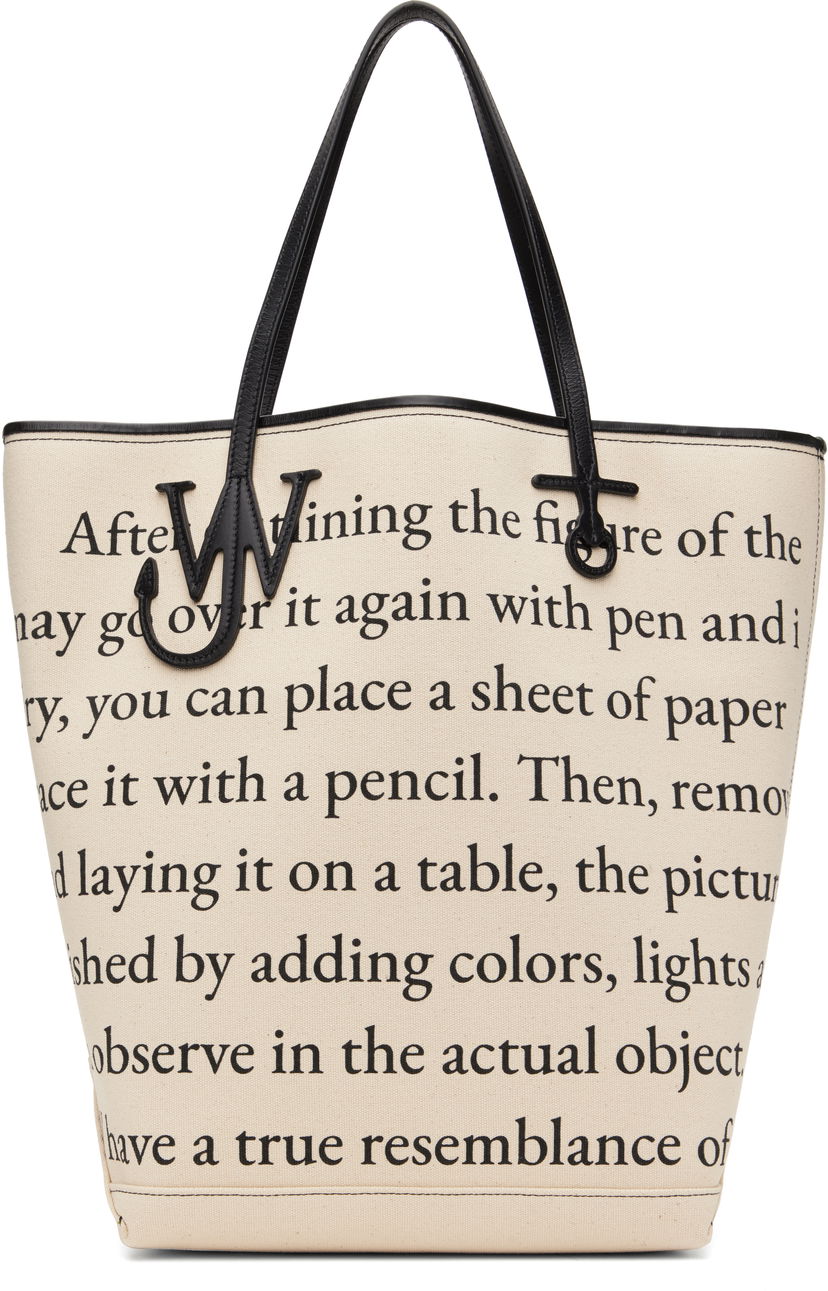 сумка-тоут JW Anderson JW Anderson Anchor Tall Tote Bag бежевий | HB0734-FA0455