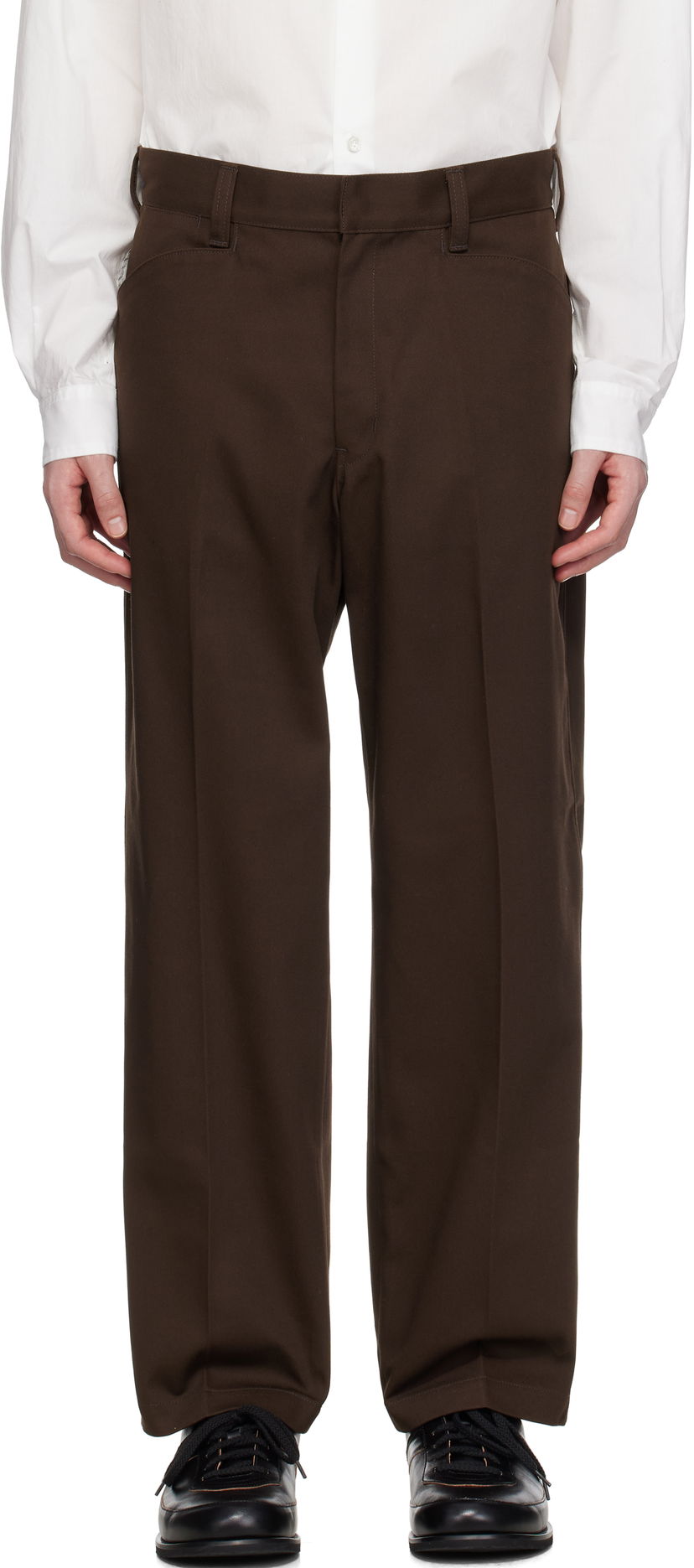 Штани Neighborhood Neighborhood WP Wide Trousers Коричневий | 251SPNH-PTM01