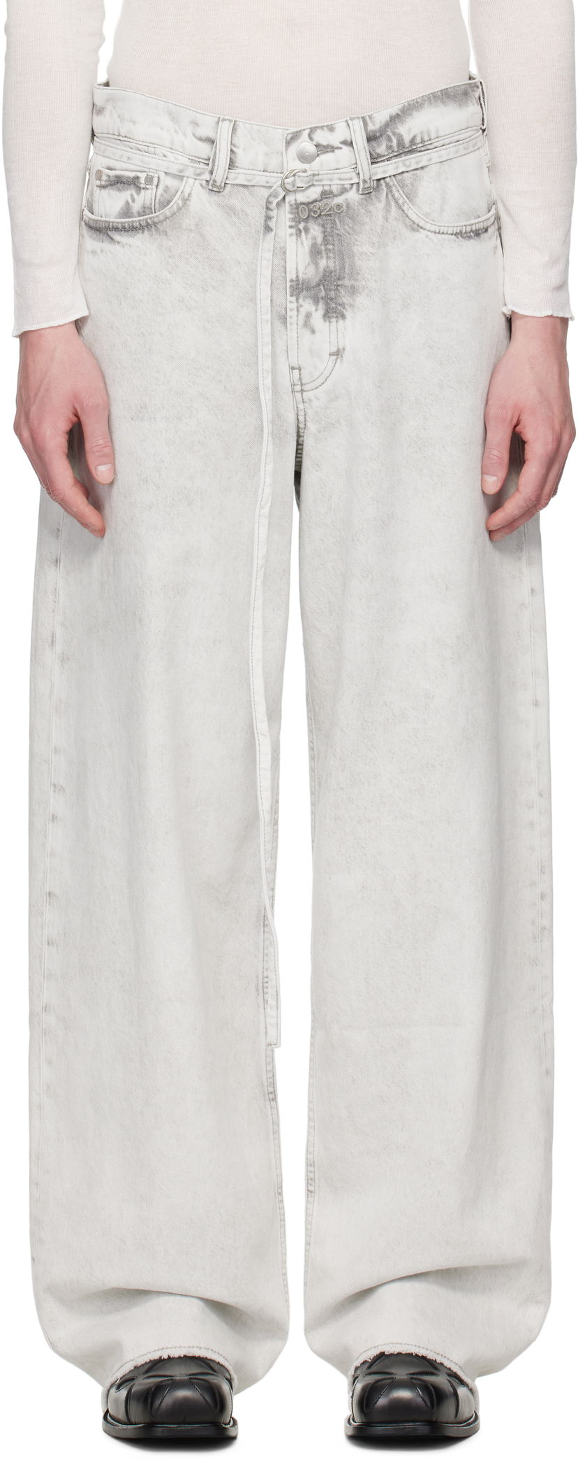 Джинси 032C 032c Down To Earth Wide Leg Jeans Сірий | S25-URD-1063-150