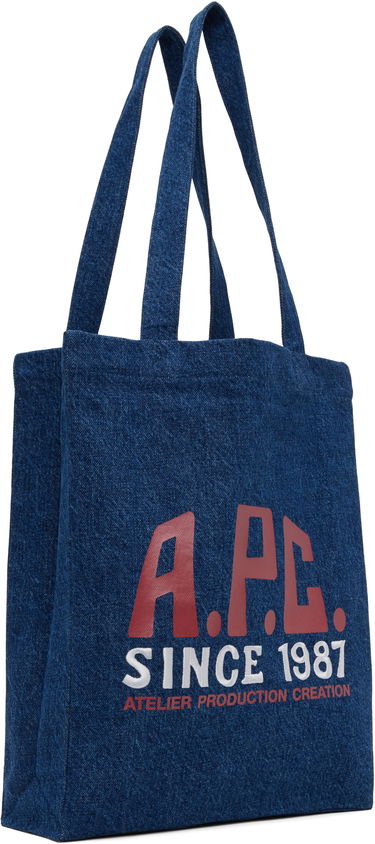 сумка-тоут A.P.C. A.P.C. Lou Carpenter Denim Tote Bag Синій | COHTD-M61990, 1