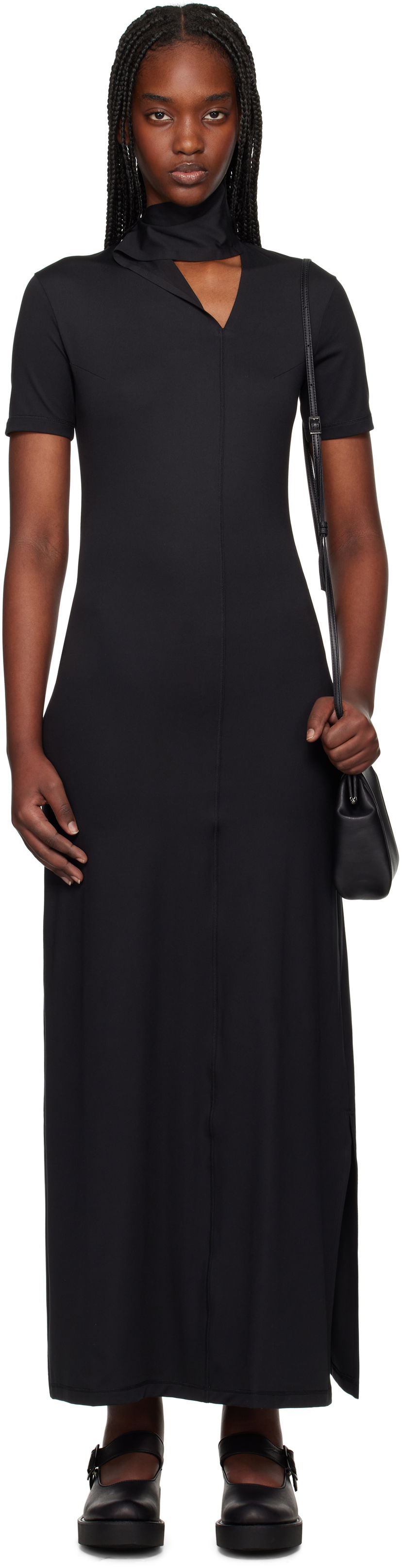 плаття Y-3 Y-3 Fitted Closure Maxi Dress чорний | JI7088