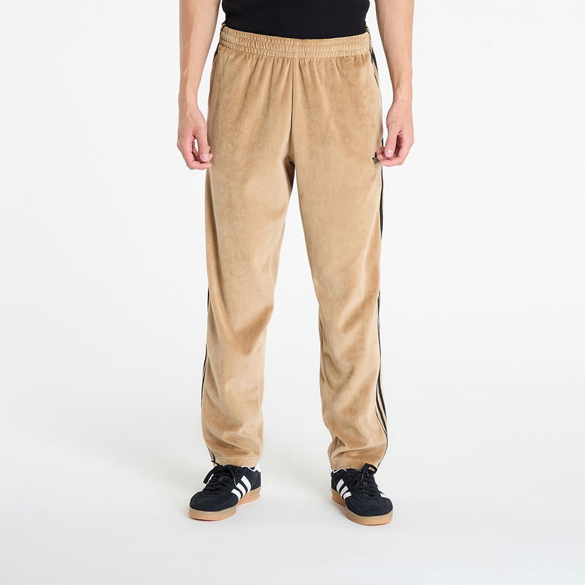 Спортивні штани adidas Originals adidas SST Adicolor Velour Track Pants бежевий | JX1556