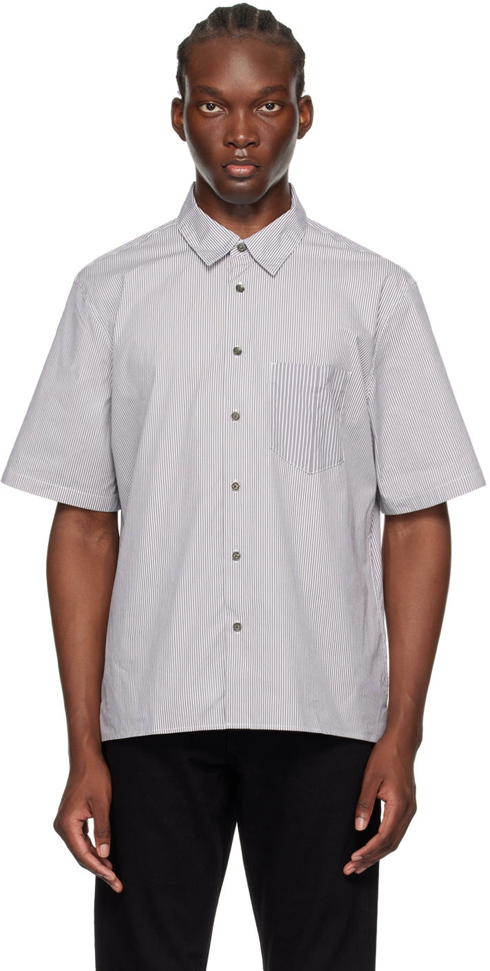 Сорочка rag & bone rag & bone Dalton Striped Shirt білий | MBW24PA018MSML