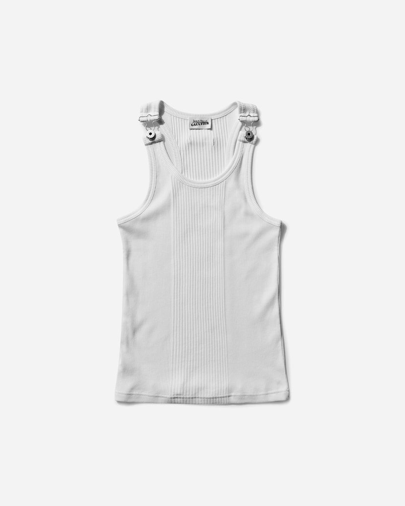 Безрукавка Jean Paul Gaultier Patch Tank Top білий | 24-25-U-DB023-J054 01