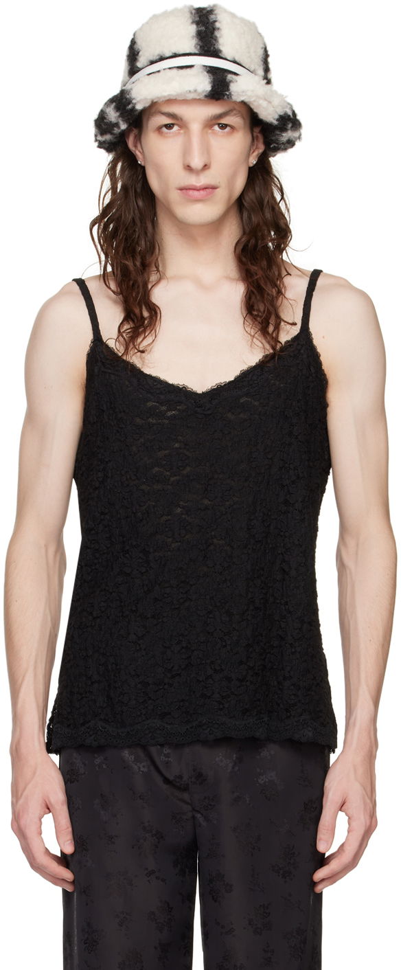 Безрукавка Anna Sui Floral Lace Tank Top чорний | M1023J21