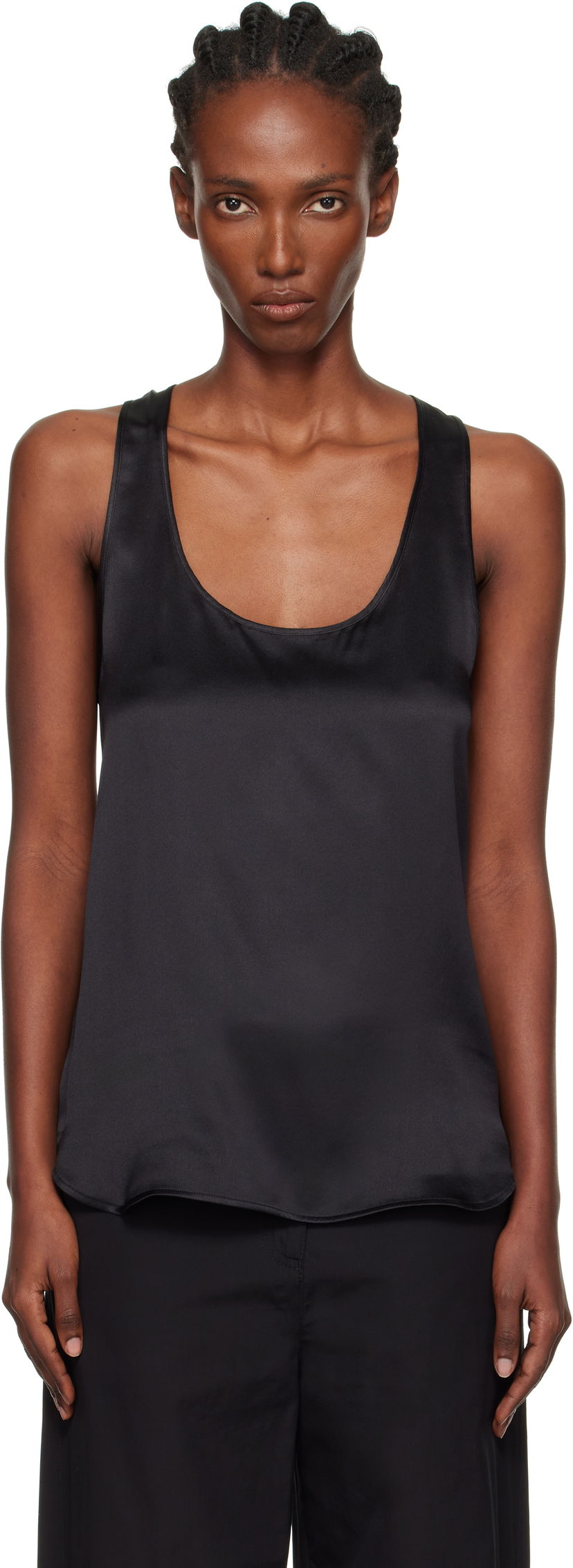 Безрукавка WARDROBE.NYC WARDROBE.NYC Silk Tank Top чорний | W1137F25SE