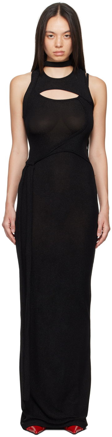 плаття Ottolinger Ottolinger Layered Cutout Maxi Dress чорний | 1040304921