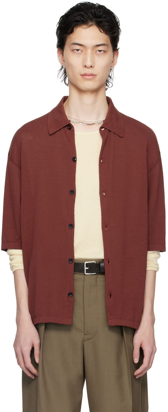 Сорочка LEMAIRE LEMAIRE Button Knit Shirt Червоний | TO1225 LK116