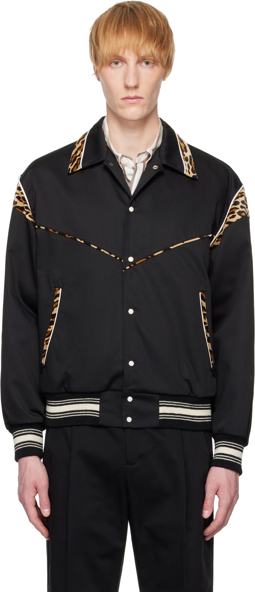 Куртка бомбер WACKO MARIA WACKO MARIA Western Jacket чорний | 25SS-WMO-BL12
