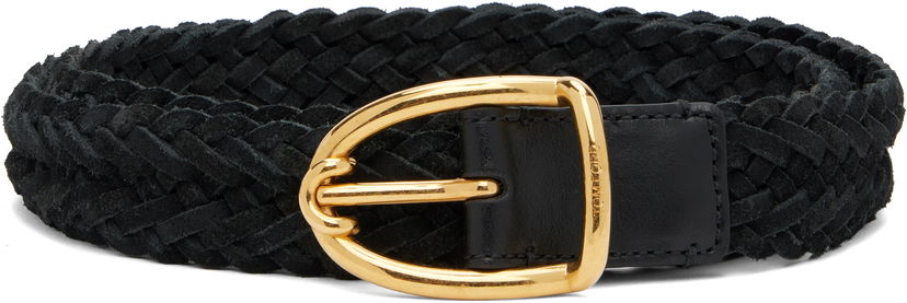 Ремені Tom Ford TOM FORD Woven Suede Belt чорний | TB314-ICL095X