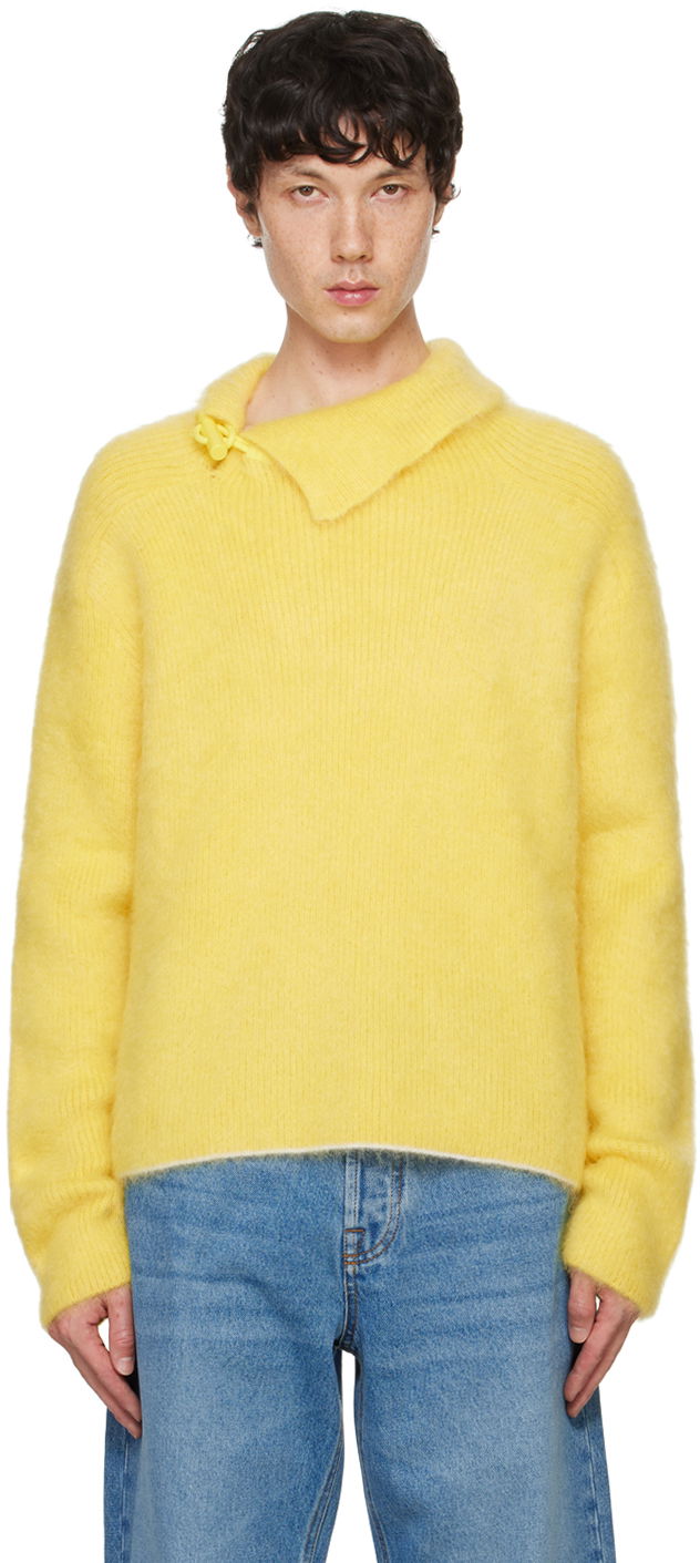 Cветр Jacquemus Yellow 'Le pull Marina' Sweater Жовтий | 24H246KN511-2317
