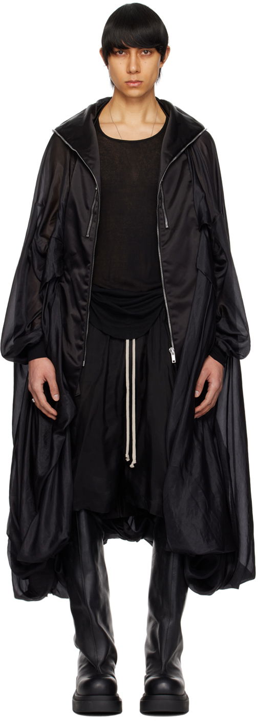 Парка Rick Owens Hooded Bubble Coat чорний | RR01D3908 SHNBR