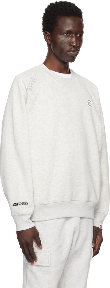 Світшоти AAPE by A Bathing Ape AAPE by A Bathing Ape 'AAPE Now' Raglan Sweatshirt Сірий | AAPSWMB319XANWH2, 1