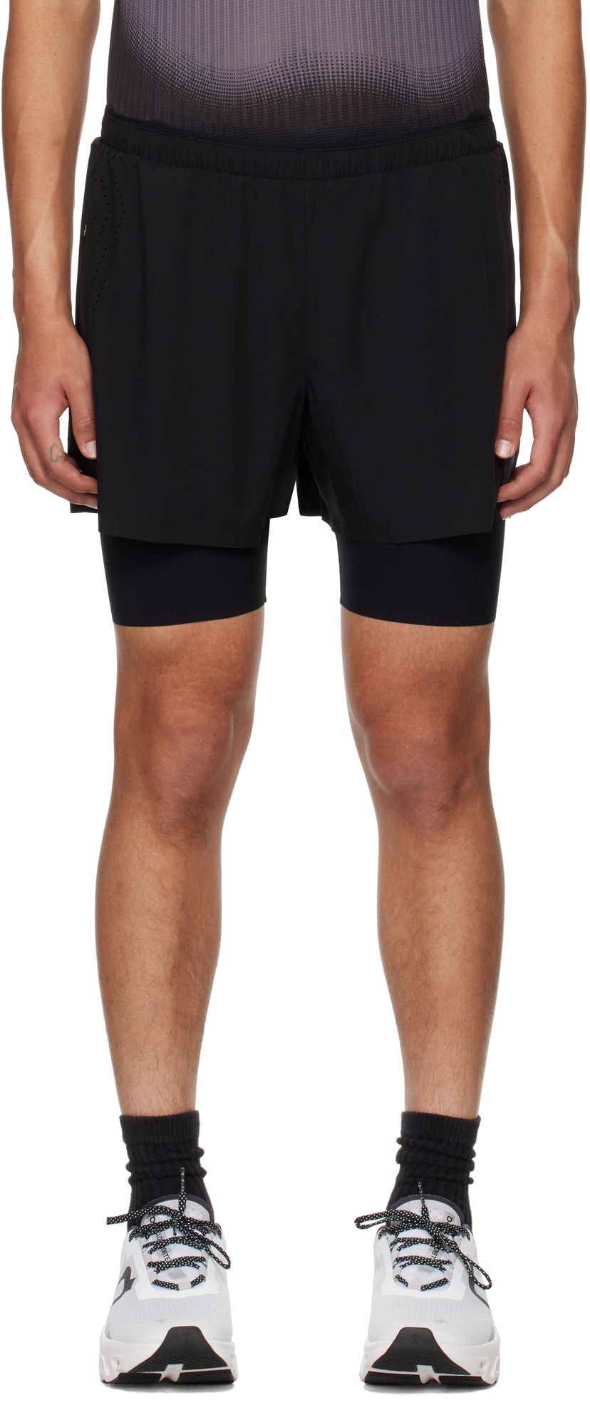 Шорти Soar Running Dual Run Shorts чорний | SS6M-BLK