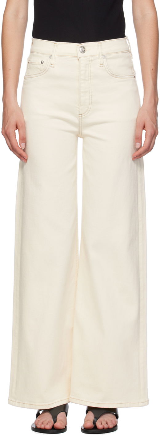 Джинси rag & bone Sofie Ankle Wide-Leg Jeans білий | WDD24P2993BREC