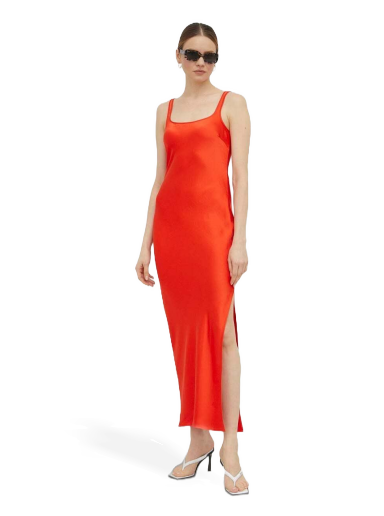 плаття Samsoe Samsoe Sunna Slim Fitting Dress Помаранчевий | F23100173