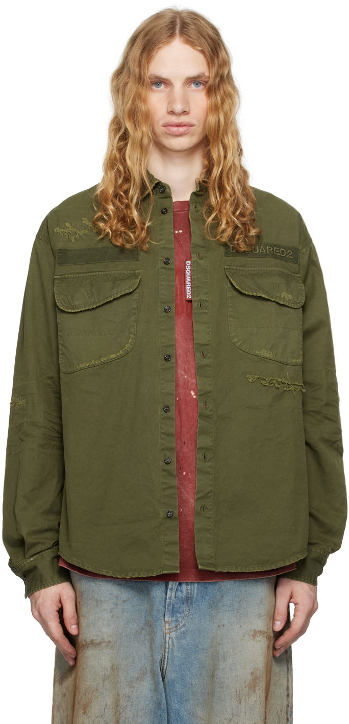 Сорочка DSQUARED2 Ranger Shirt Зелений | S74DM0875_S78205