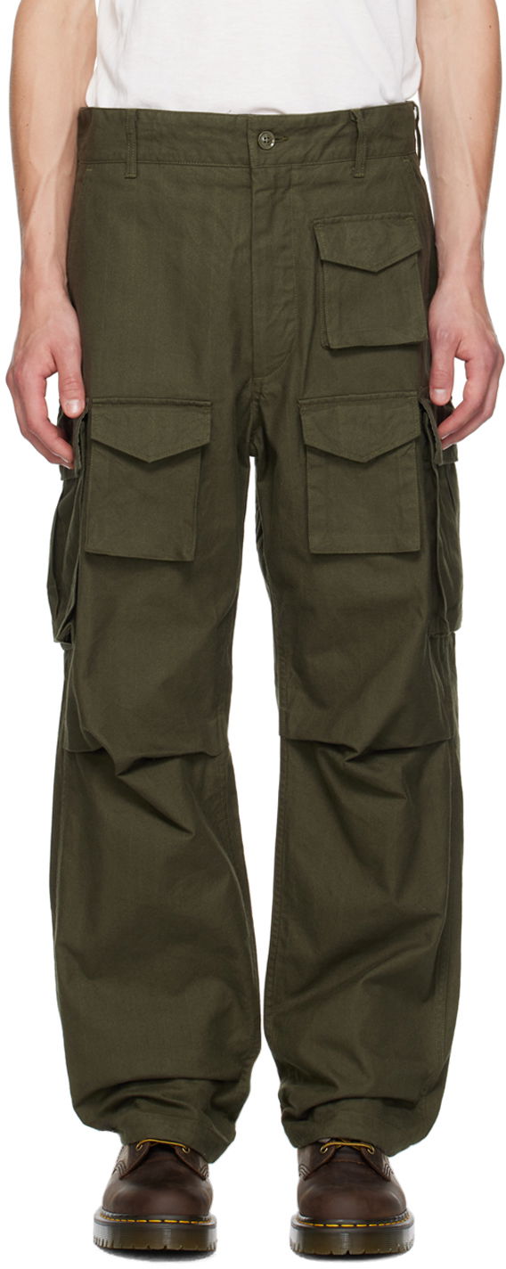 Штани карго Engineered Garments Green FA Cargo Pants Зелений | 24F1F016