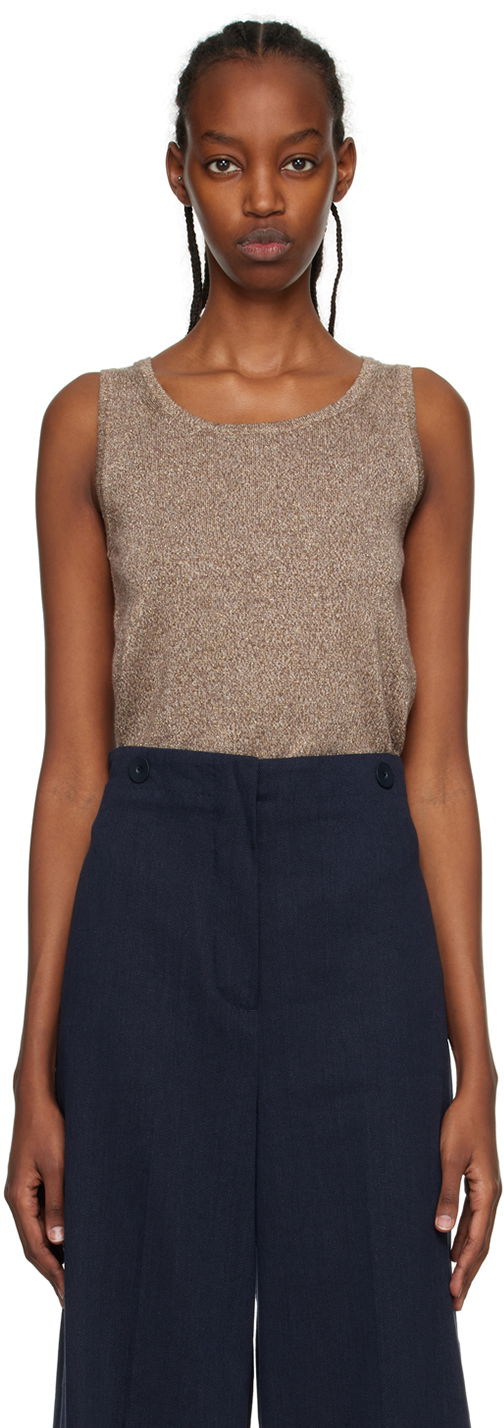 Безрукавка Max Mara Elica Tank Top Коричневий | 2393611232600 MM12134