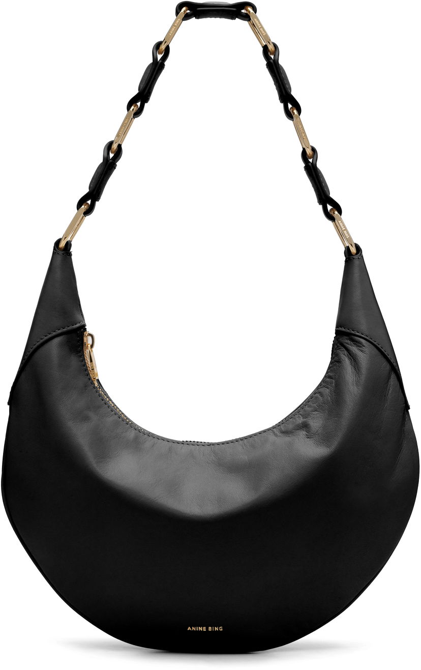 Сумочка Anine Bing Anine Bing Kate Hobo Bag чорний | A-13-10695-BLK1