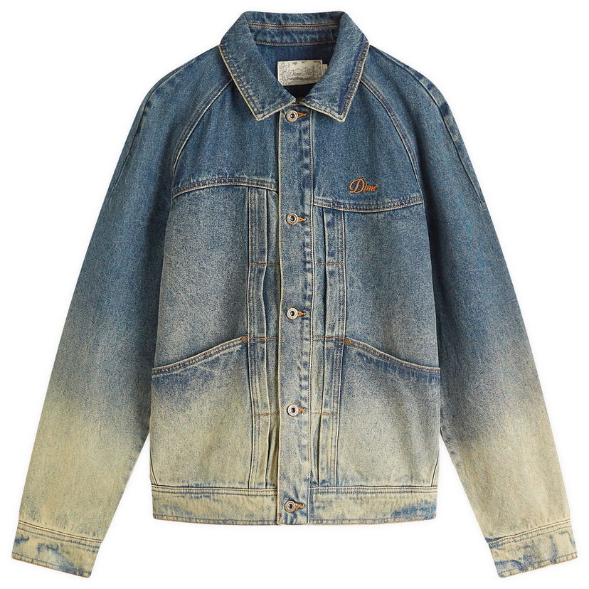 Куртка Dime Dime Dipped Sandblasted Denim Jacket, Size Large Синій | DIMESP253IND